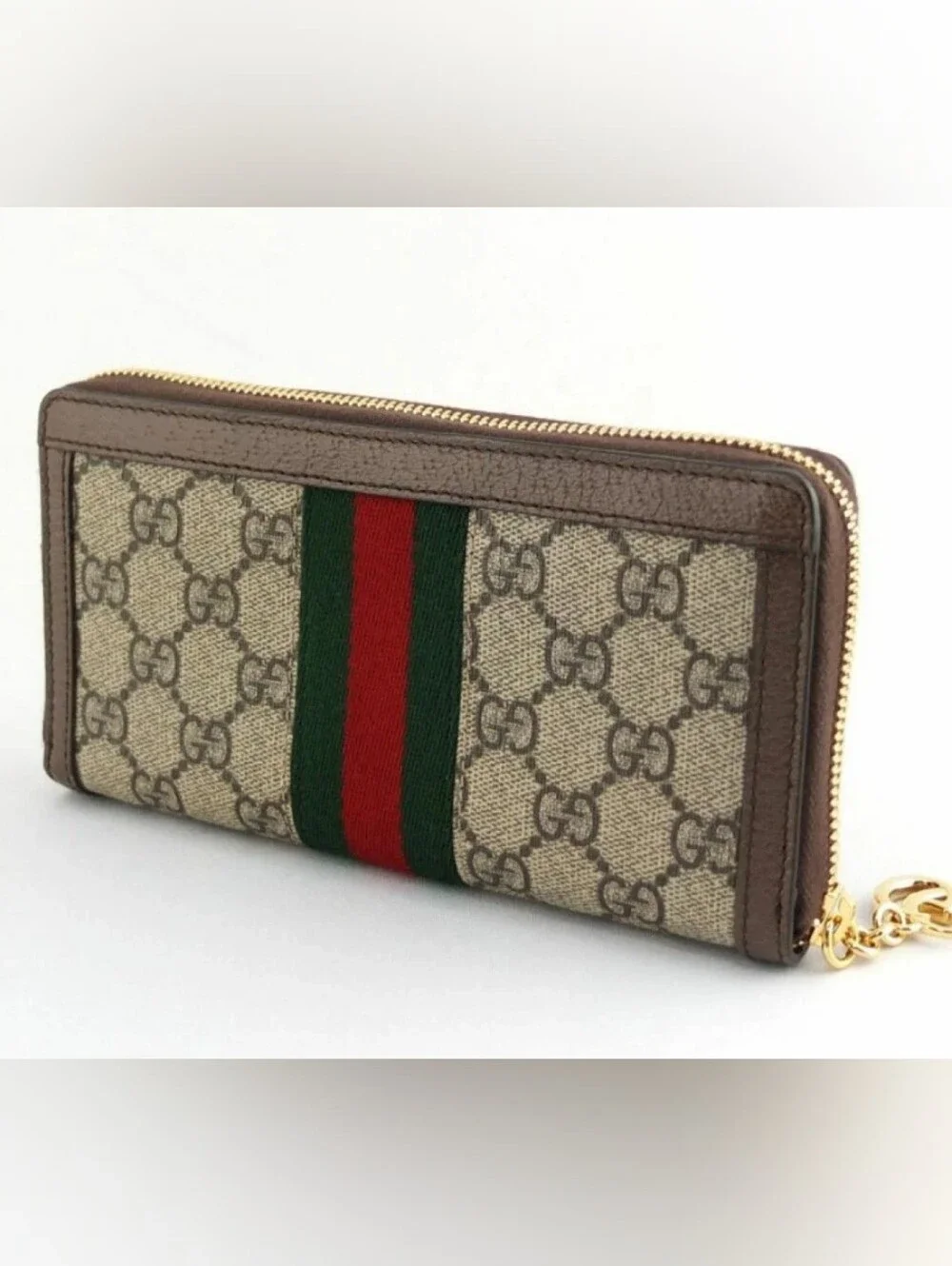 Gucci Ophidia GG Supreme Zip Around Wallet
